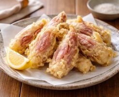 相葉マナブのレシピ・ミョウガの甘酢漬けの天ぷら