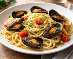 ぺこもぐキッチンのレシピ・リングイネのシーフードパスタ