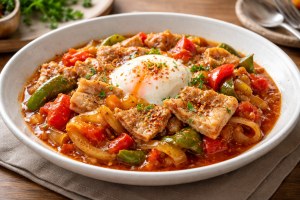あさイチのレシピ・南仏野菜ソース 豚肉のソテー煮