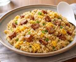 きょうの料理ビギナーズのレシピ・焼き豚と卵のチャーハン