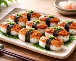 きょうの料理のレシピ・照り焼きチキンのにぎりずし