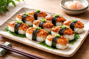 きょうの料理のレシピ・照り焼きチキンのにぎりずし