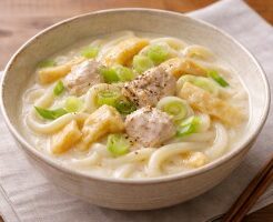 キューピー３分クッキングのレシピ・豆乳うどん