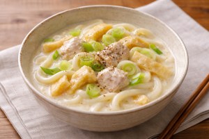 キューピー3分クッキングのレシピ・豆乳うどん