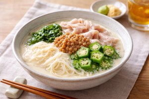 相葉マナブのレシピ・豆乳ねばねばそうめん