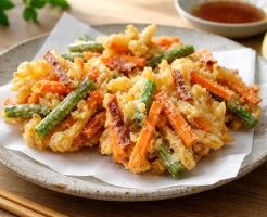 DAIGOも台所のレシピ・野菜のかき揚げ