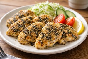 あさイチのレシピ・鶏むね肉 のりとたまごのふりかけのピカタ風