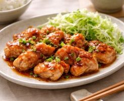 あさイチのレシピ・鶏肩肉の梅照り焼き