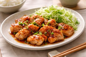 あさイチのレシピ・鶏肩肉の梅照り焼き