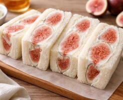 優香のサンデークッキングのレシピ・いちじくのフルーツサンド