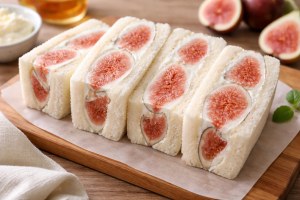 優香のサンデークッキングのレシピ・いちじくのフルーツサンド