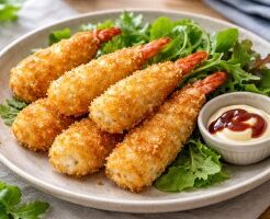 ゴー！ゴー！キッチン戦隊クックルンのレシピ・えびはんぺんフライ