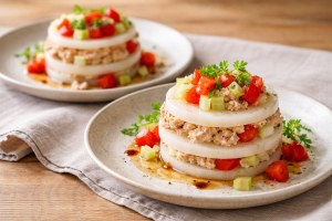 きょうの料理のレシピ・かぶとツナ缶のミルフィーユ