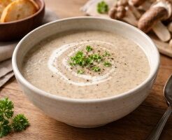 優香のサンデークッキングのレシピ・きのこポタージュ