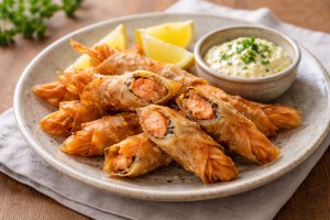 きょうの料理のレシピ・さけ春巻の変わり揚げ