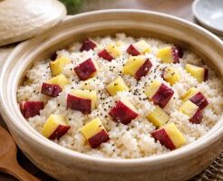和田明日香とゆる宅飲みのレシピ・さつまいもごはん