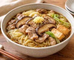 滝沢カレン＆和田明日香のフィーリンきっちんのレシピ・しいたけそば