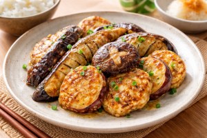 なないろ日和!のレシピ・しいたけと秋の味覚の和風ピカタ