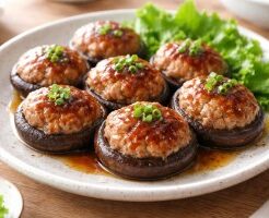 きょうの料理ビギナーズのレシピ・しいたけの肉詰め