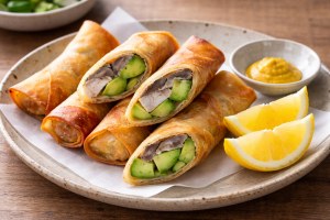 きょうの料理のレシピ・しめさばとアボカドの春巻