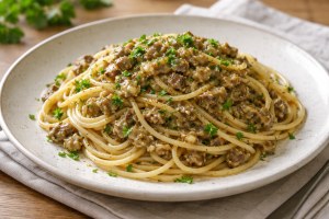 あさイチのレシピ・なすのキャビア風パスタ