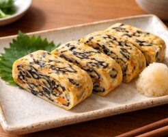 ミキティダイニングのレシピ・ひじきの卵焼き