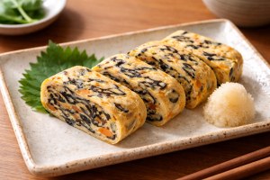 ミキティダイニングのレシピ・ひじきの卵焼き