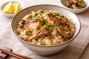 きょうの料理のレシピ・ぶりときのこの炊き込みご飯