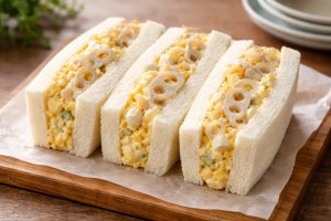 相葉マナブのレシピ・れんこんたまごサンド