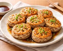 きょうの料理ビギナーズのレシピ・れんこんのはさみ焼き