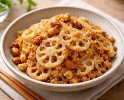 NHKきょうの料理ビギナーズのレシピ・れんこんのナッツきんぴら