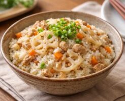 相葉マナブのレシピ・れんこんの混ぜごはん