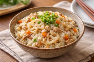 相葉マナブのレシピ・れんこんの混ぜごはん