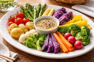 沸騰ワード10のレシピ・アンショワヤード10種の野菜盛り合わせ