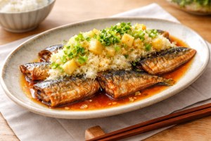 昼めし旅のレシピ・イワシの鍋照り 甘酢おろしかけ