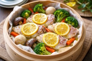 青空レストランのレシピ・オリーブオイル酒蒸し