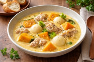 ぺこもぐキッチンのレシピ・カボチャのシチュー