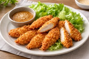 キューピー3分クッキングのレシピ・サクサクささ身カツ