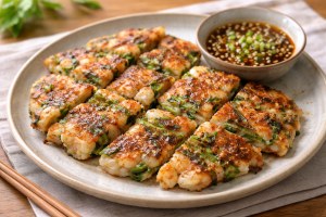 滝沢カレン＆和田明日香のフィーリンきっちんのレシピ・サトイモチヂミ