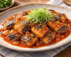 どさんこワイド179のレシピ・サンマのチリソース