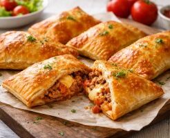 滝沢カレン＆和田明日香のフィーリンきっちんのレシピ・チーズ入りトマトミートパイ