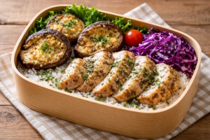 キューピー３分クッキングのレシピ・ハーブチキン弁当