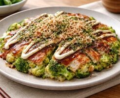 キューピー３分クッキングのレシピ・ブロッコリーのお好み焼き