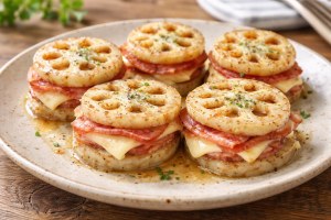 サタプラのレシピ・ベーコンチーズれんこん