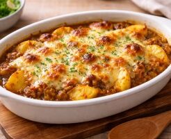 ラヴィットのレシピ・ポテトグラタン風カレーチーズ焼き