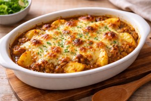 ラヴィットのレシピ・ポテトグラタン風カレーチーズ焼き