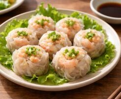 ぽかぽかのレシピ・ライスペーパーエビ焼売