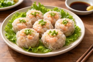 ぽかぽかのレシピ・ライスペーパーエビ焼売