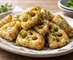 ソレダメのレシピ・レンコンののり塩唐揚げ