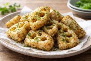 ソレダメのレシピ・レンコンののり塩唐揚げ